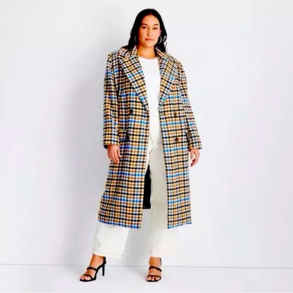 Kahlana Barfield Brown Future Collective Double Breasted Trench Coat